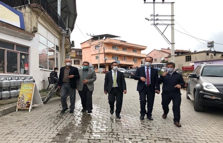 VALİ AKTAL BAYRAMİÇ’İN EVCİLER KÖYÜNDE İNCELEMELERDE BULUNDU