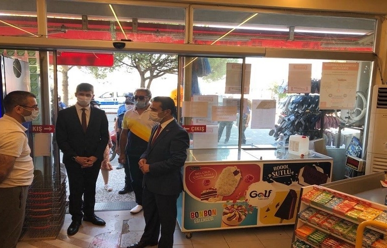 VALİ AKTAŞ, ECEABAT İLÇESİNDE CORONAVİRÜS DENETİMLERİNDE BULUNDU