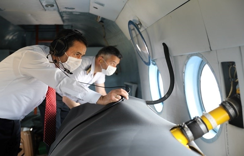 VALİ  AKTAŞ, JANDARMA HELİKOPTERİ İLE HAVADAN TRAFİK DENETİMİNE KATILDI