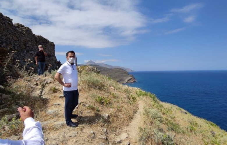 VALİ AKTAŞ  GÖKÇEADA’ DA, ARALARINDA RUM KÖYLERİNİNDE BULUNDUĞU KÖYLERE ZİYARETLER GERÇEKLEŞTİRDİ