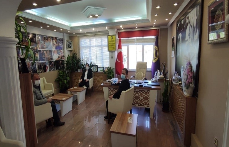 VALİ TAVLI, ESNAF ODALARI BİRLİK BAŞKANI ÜNAL ÖZCAN İLE GÖRÜŞTÜ