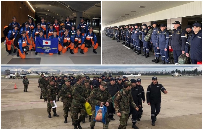 DEPREM FELAKETİNDE DÜNYA ÜLKELERİ  YARDIMA KOŞTU