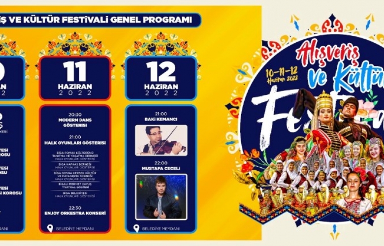 BİGA ALIŞVERİŞ VE KÜLTÜR FESTİVALİ BAŞLIYOR